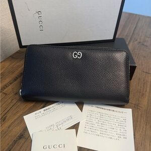 Gucci Black Zip-Around Wallet